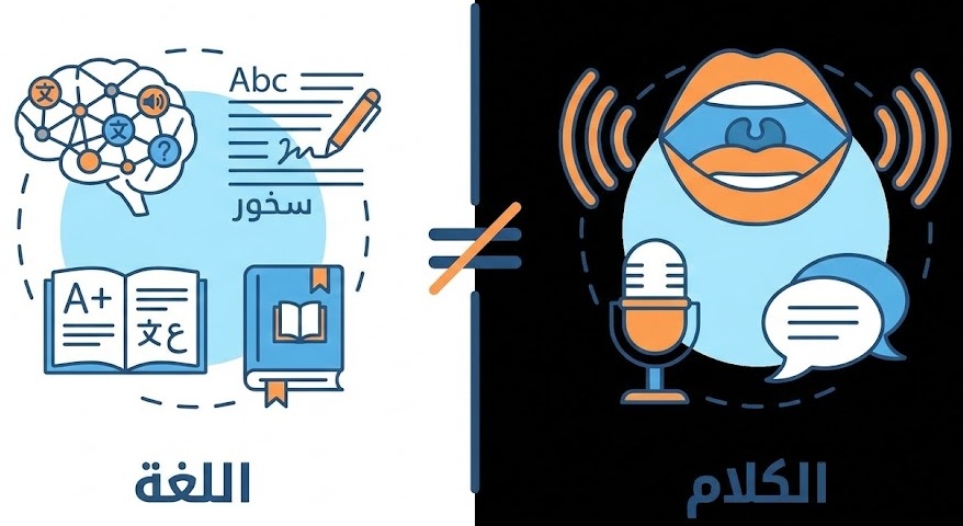 اللغة مقابل الكلام